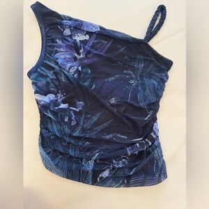 Floral Blue Women's Top